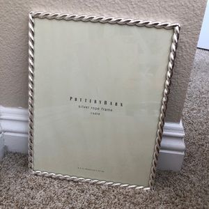 8x10 Pottery Barn Silver Rope Frame